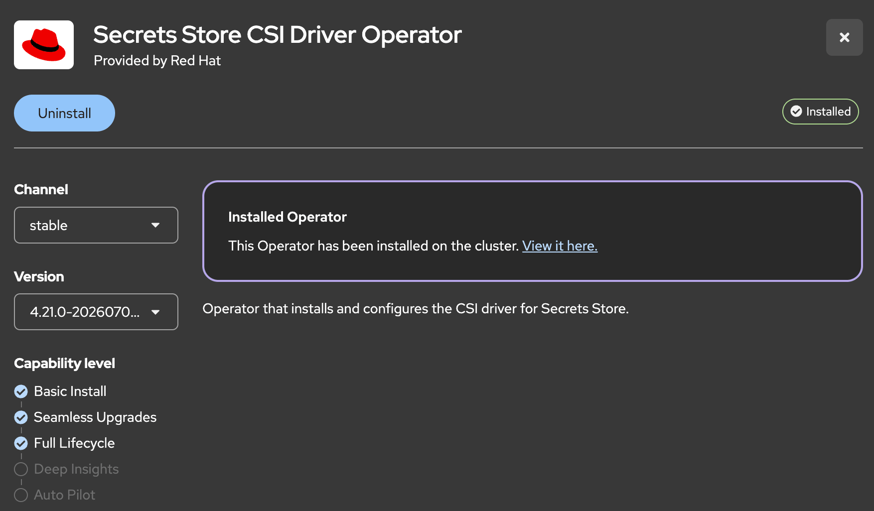 CSI Secrets Store Operator