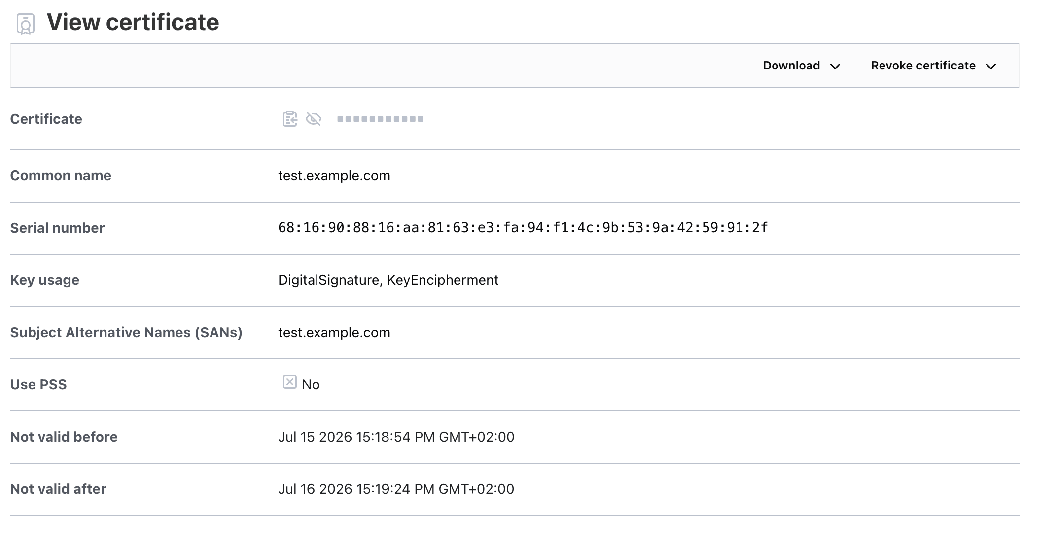 OpenBao UI — Cross Signing
